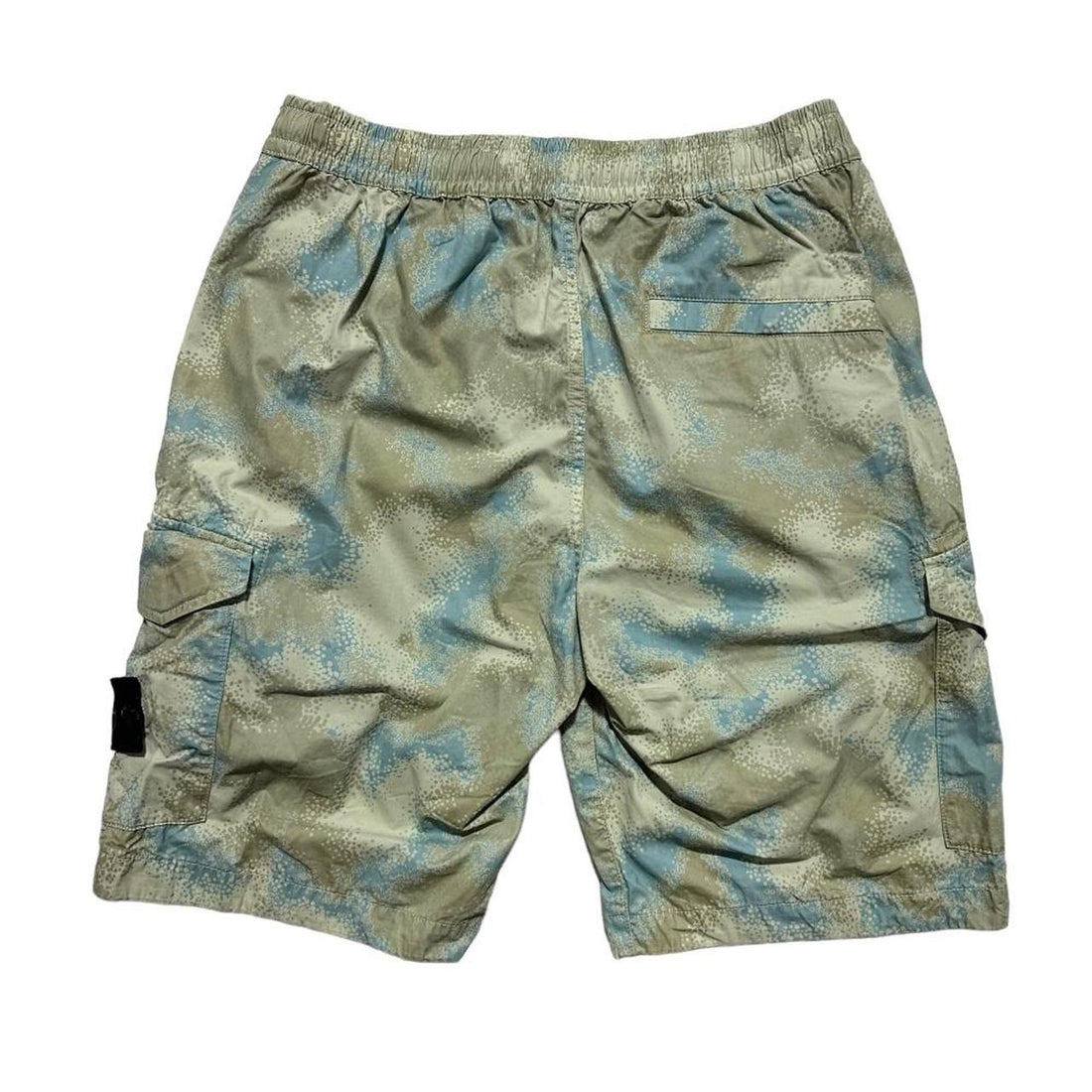 Stone Island Blue Camo Shorts