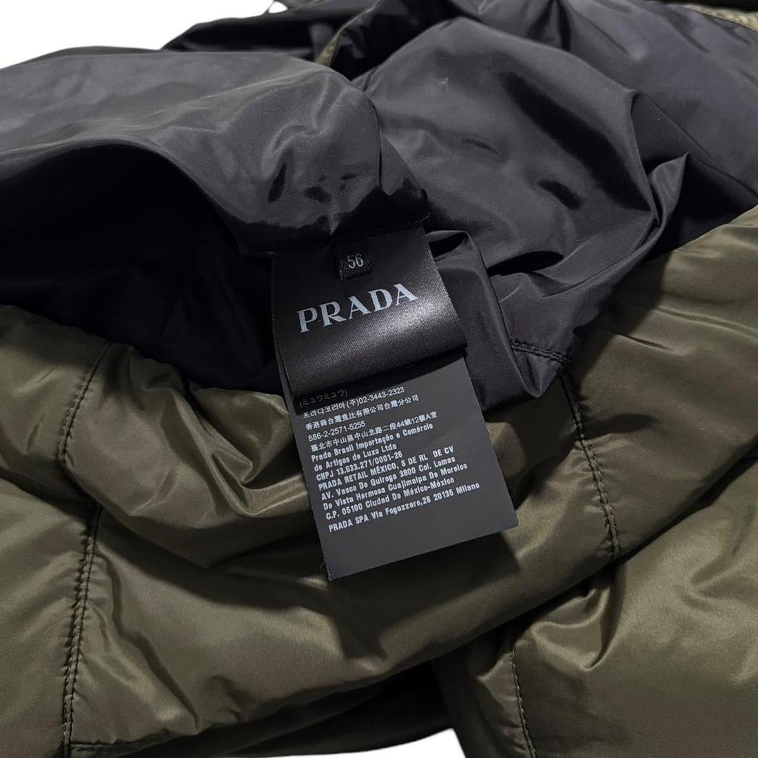 Prada Nylon Padded Down Jacket