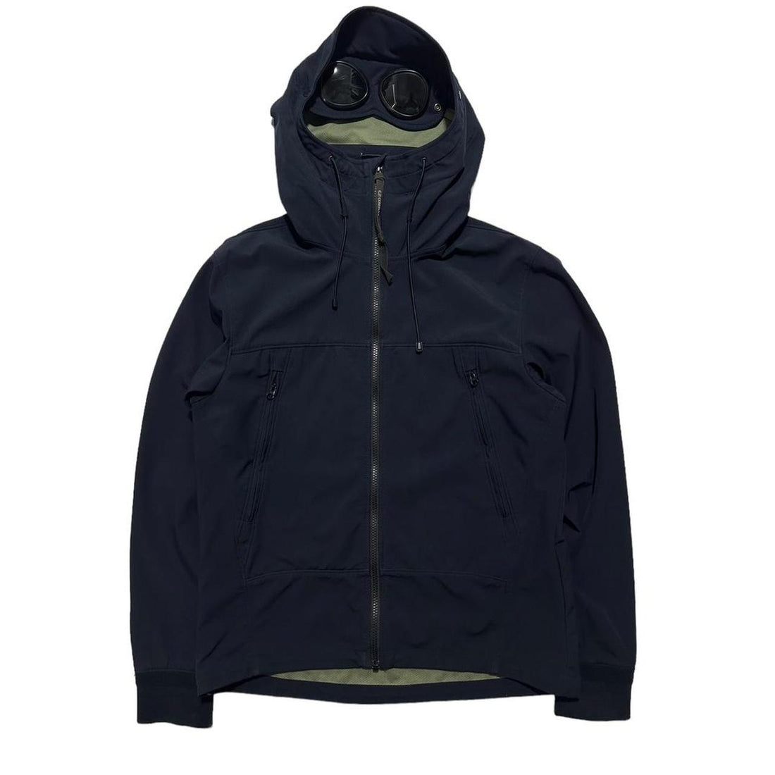 CP Company Navy Soft Shell Goggle Jacket