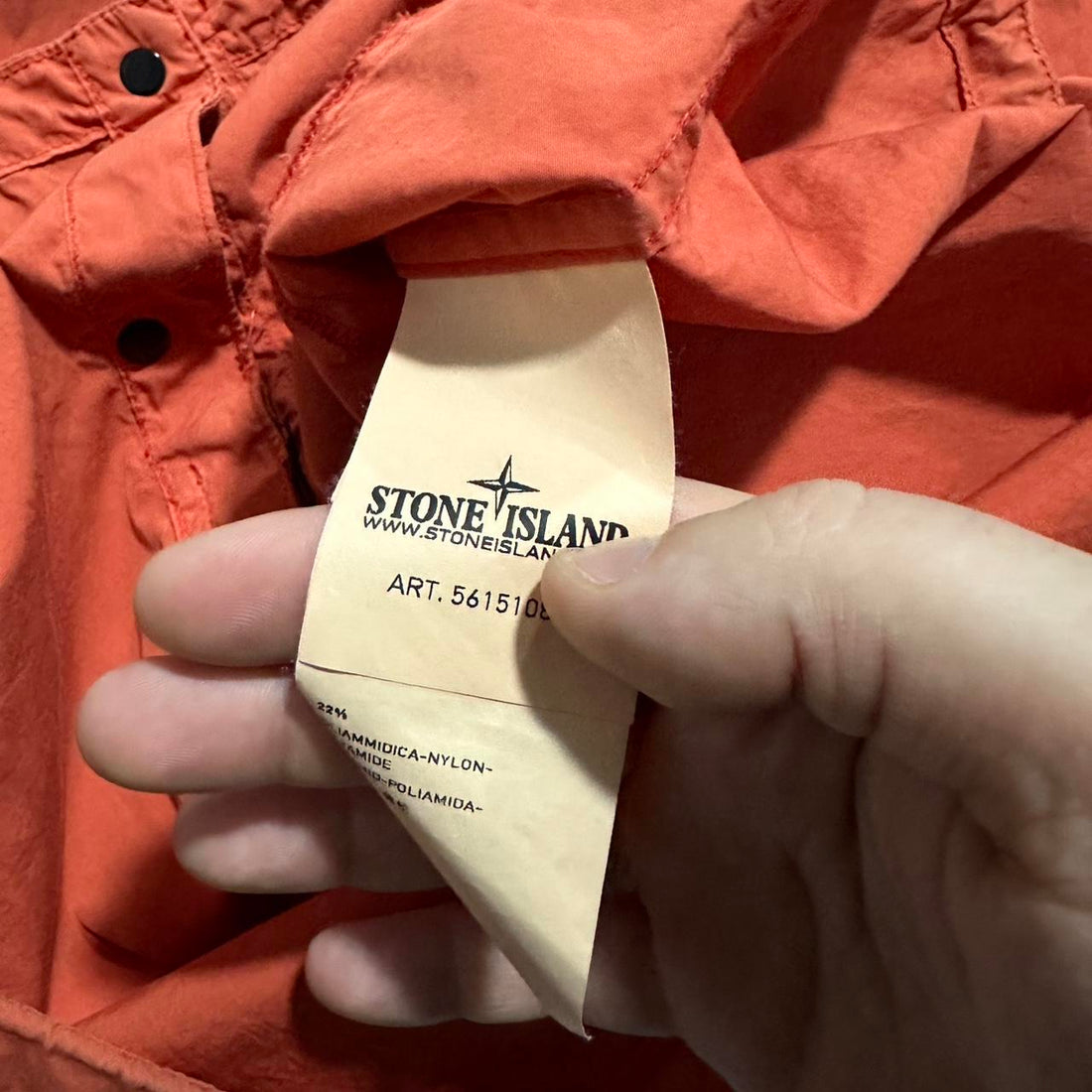 Stone Island Red Hooded Overshirt