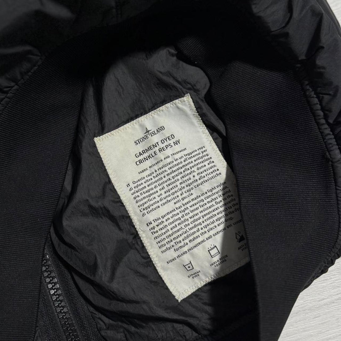 Stone Island Garment Dyed Crinkle Reps Jacket