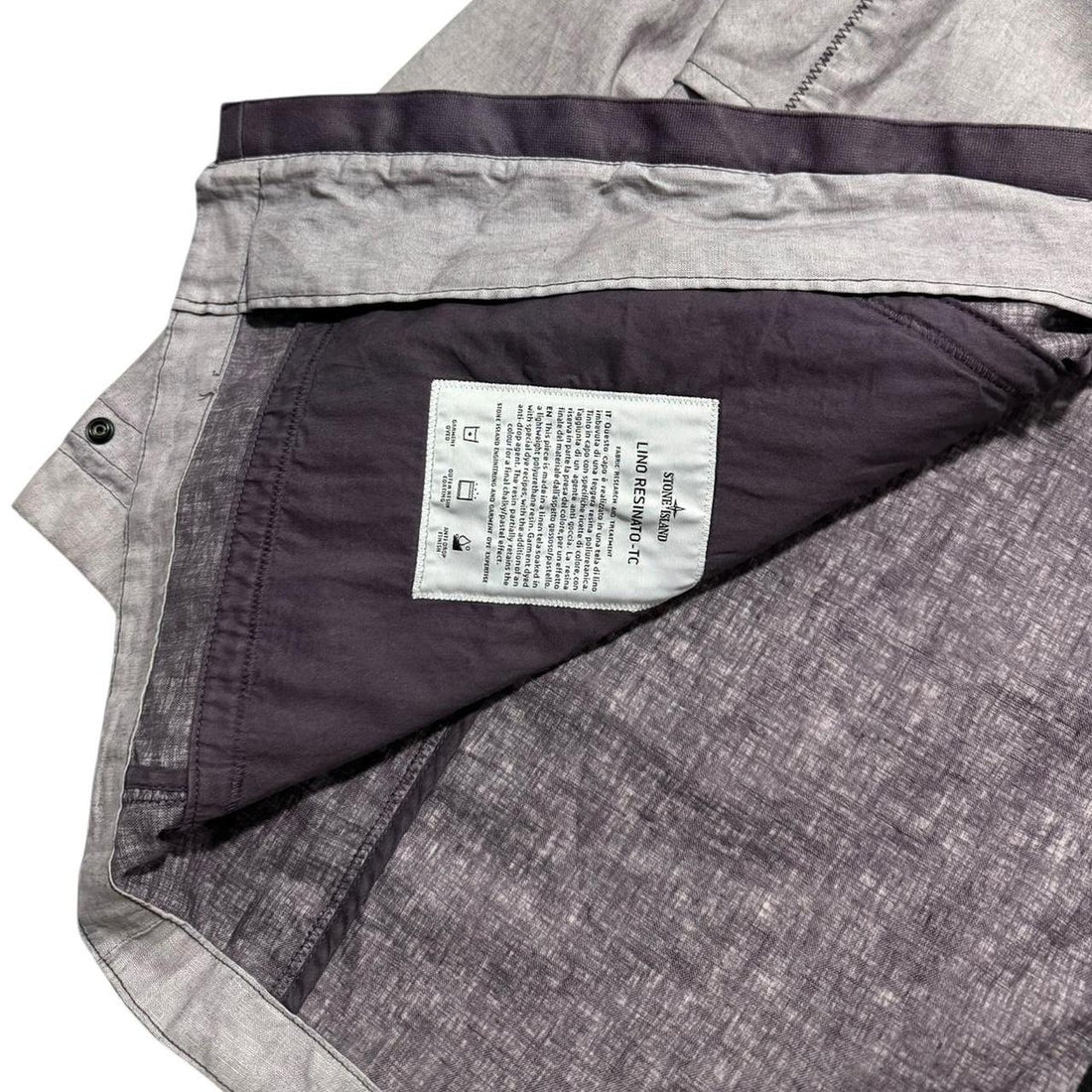 Stone Island Lino Resinato Trench Jacket