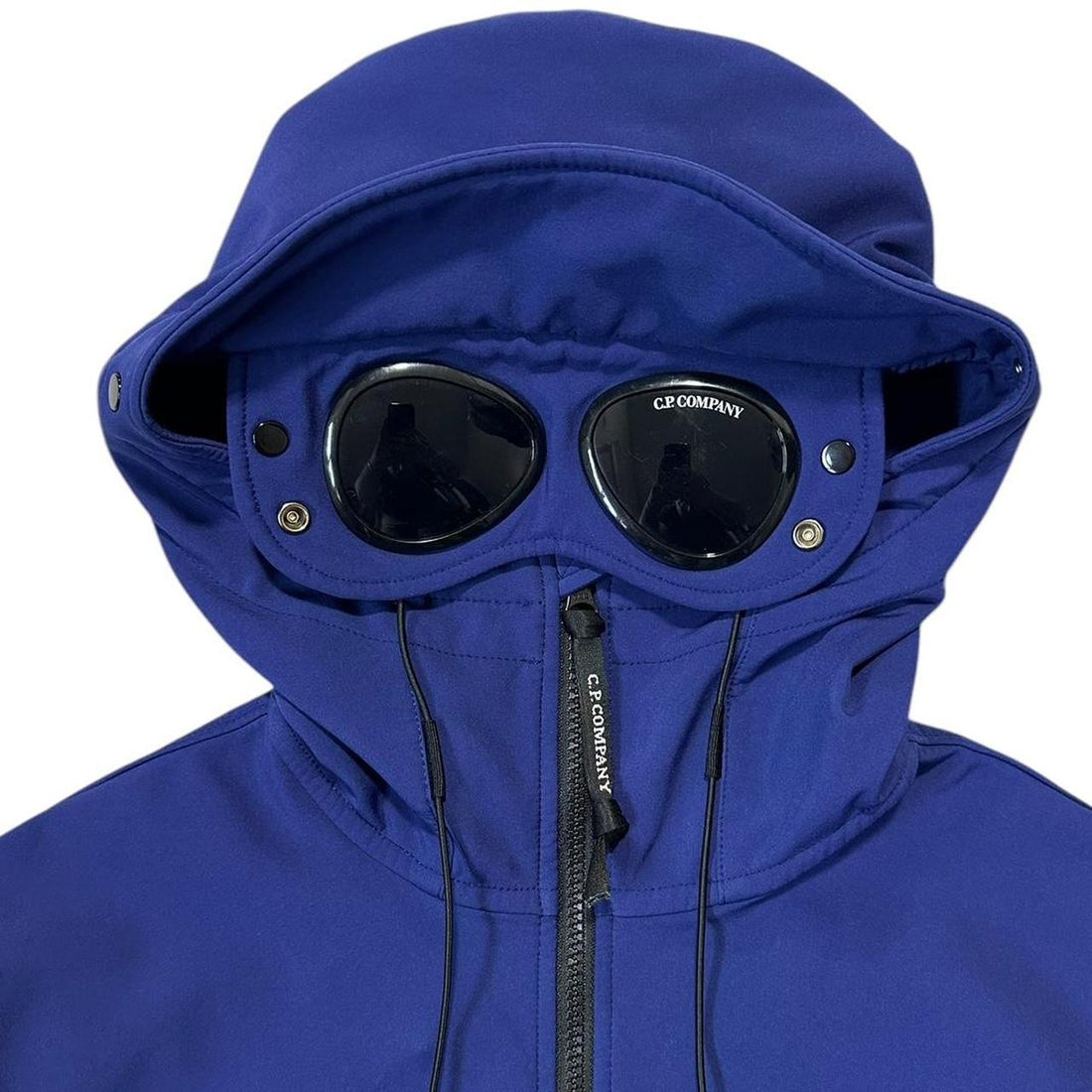 CP Company Blue Soft Shell Goggle Jacket