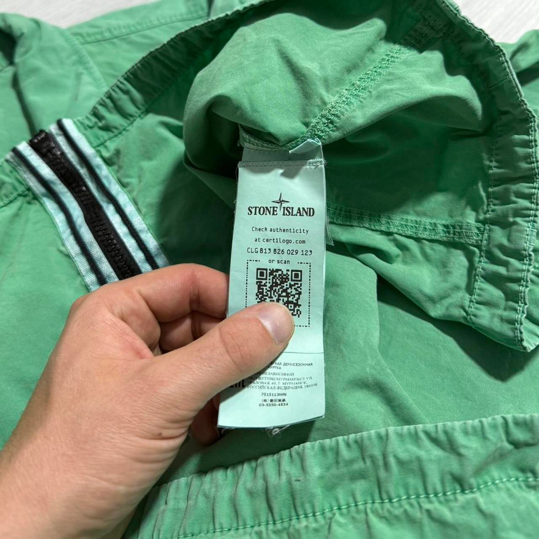 Stone Island Green Double Pocket Overshirt