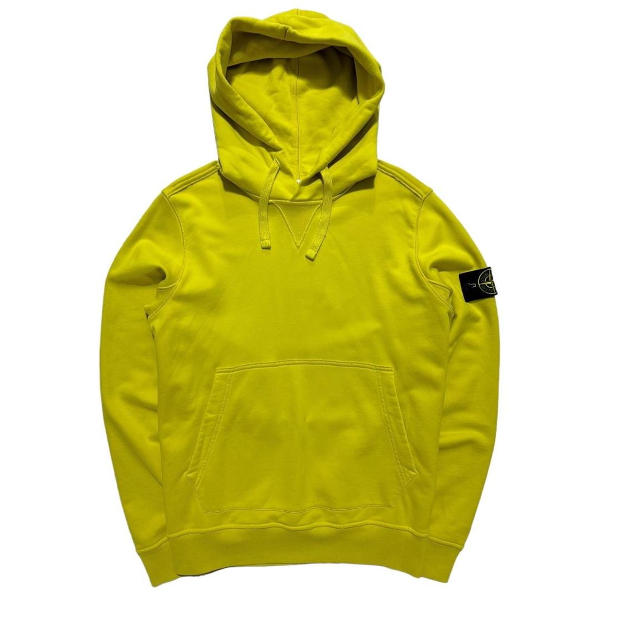 Stone Island Yellow Pullover Hoodie TobyTides