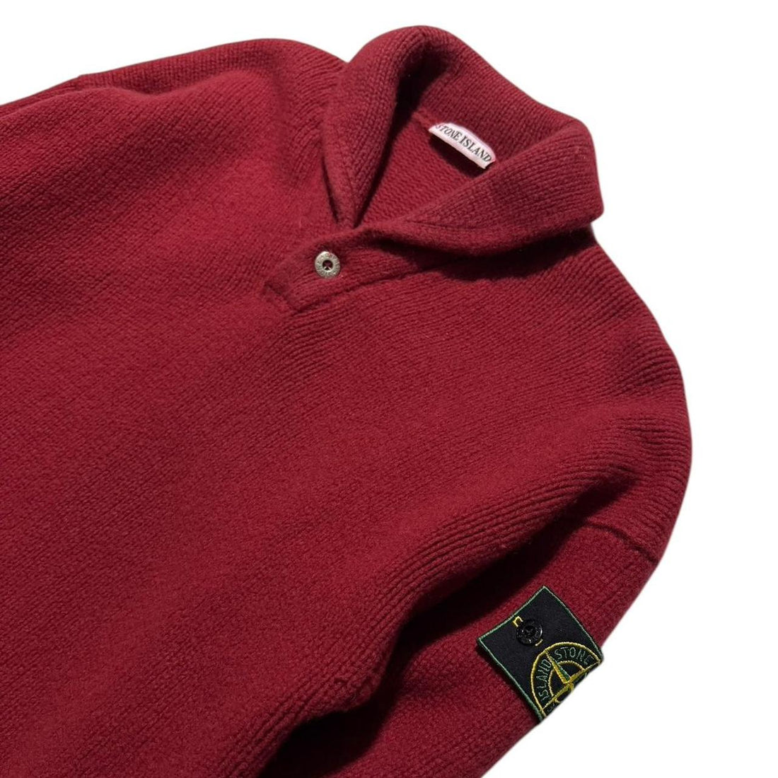 Stone Island 80's Red Knit Pullover