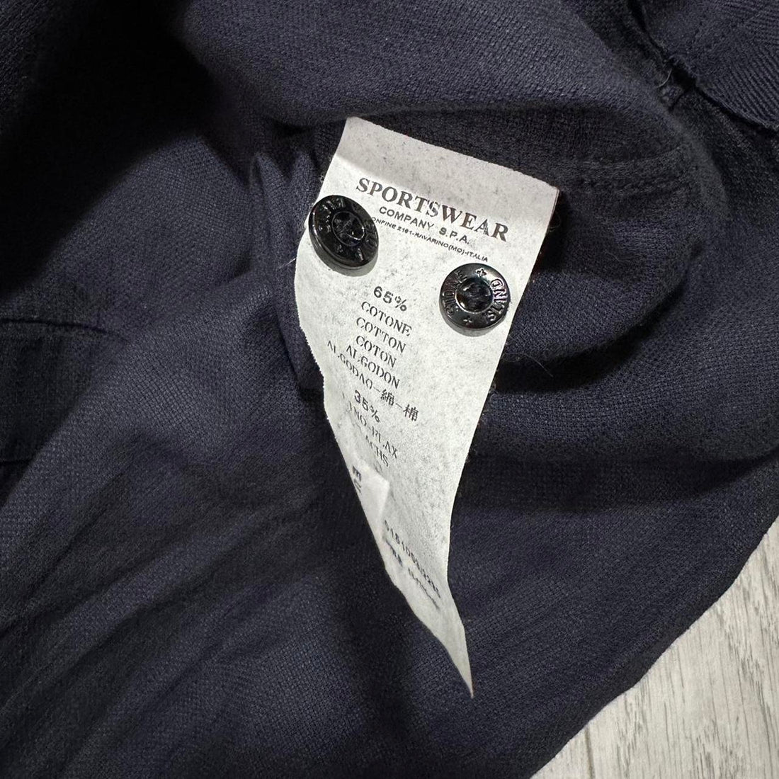 Stone Island Navy Cotton Shirt