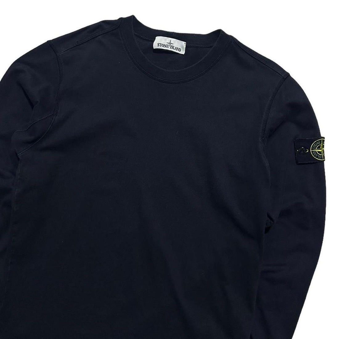 Stone Island Dark Blue Thin Pullover Crewneck