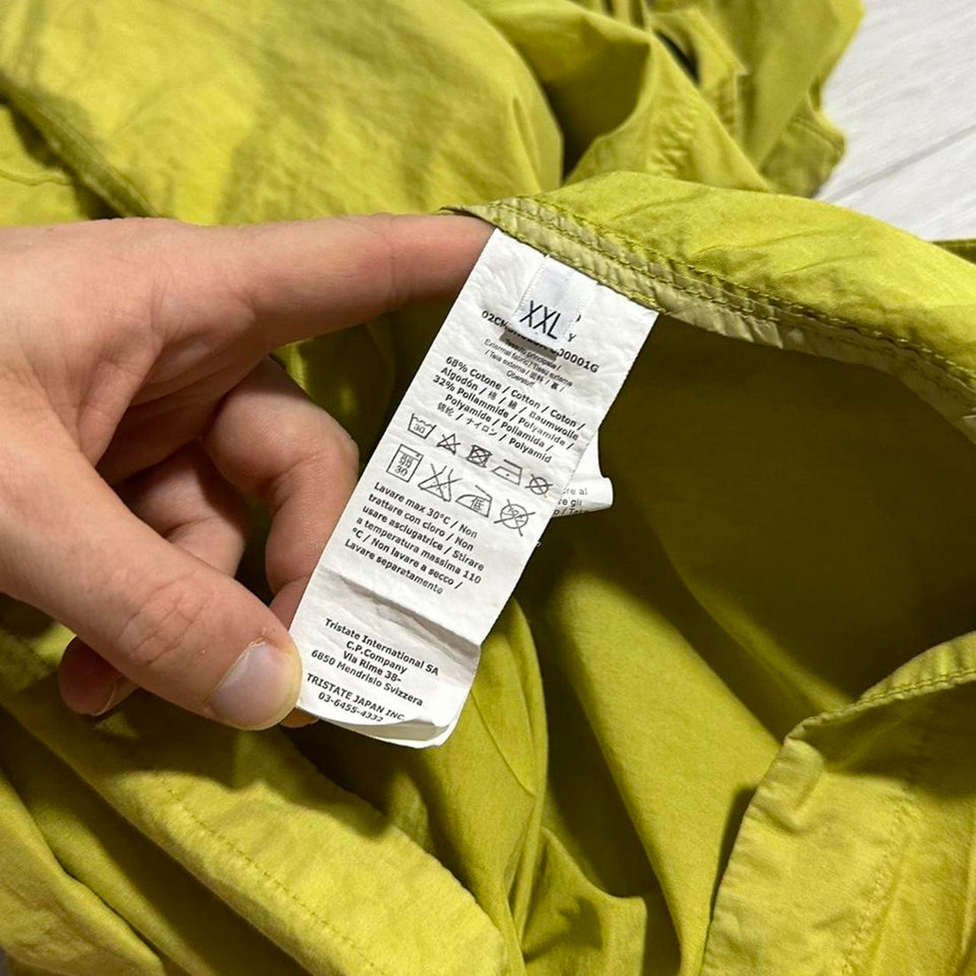 CP Company Yellow 50 Fili Canvas Goggle Jacket