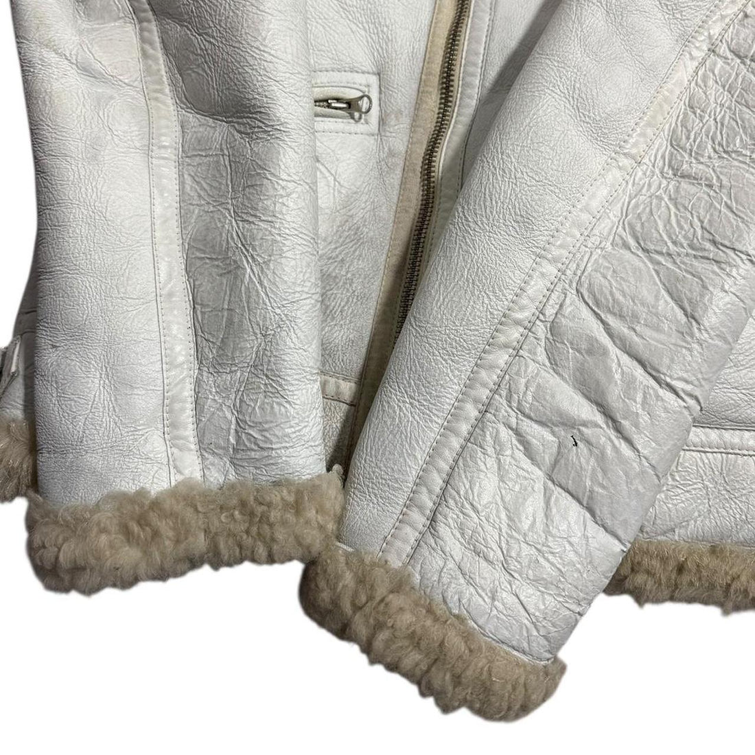 Stone Island Sherling Leather Jacket