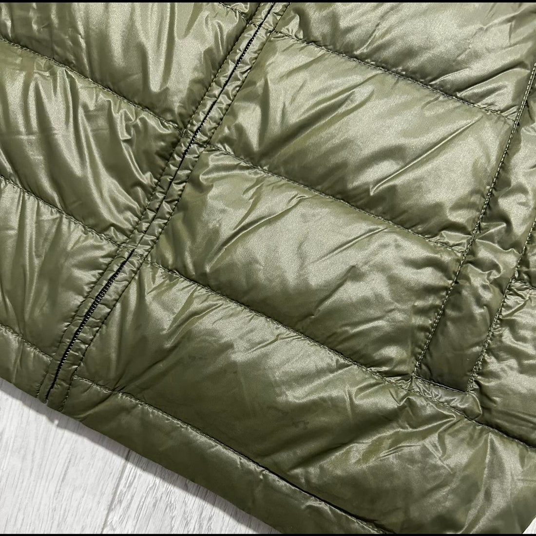 Prada Front Logo Green Down Gilet