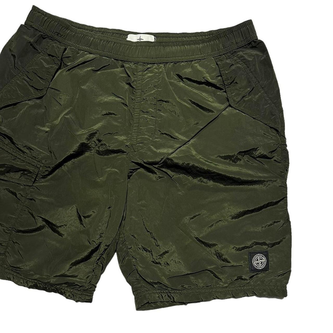 Stone Island Green Nylon Metal Swim Shorts