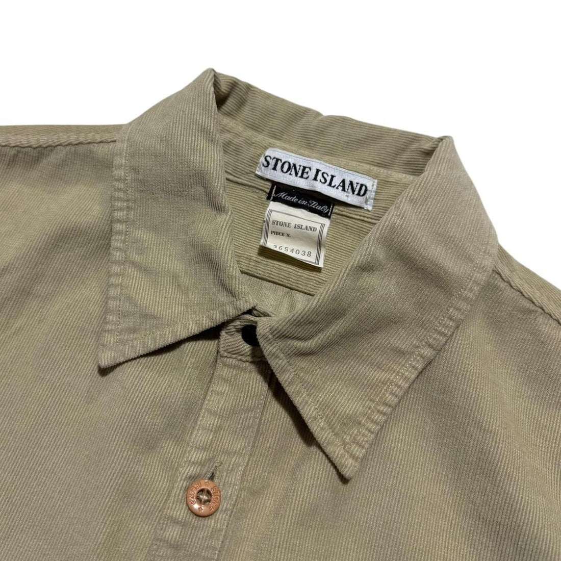 Stone Island Ribbed Cotton Shirt