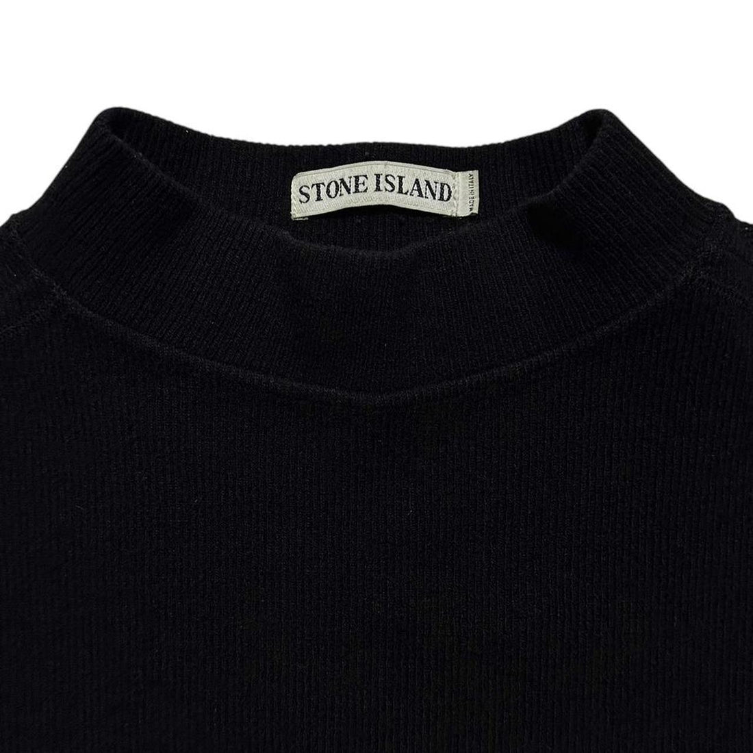 Stone Island Black Ribbed Sweatshirt