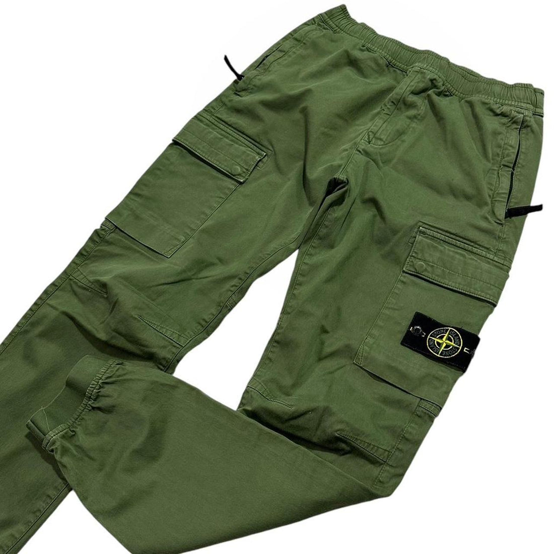 Stone Island Green Cargo Bottoms