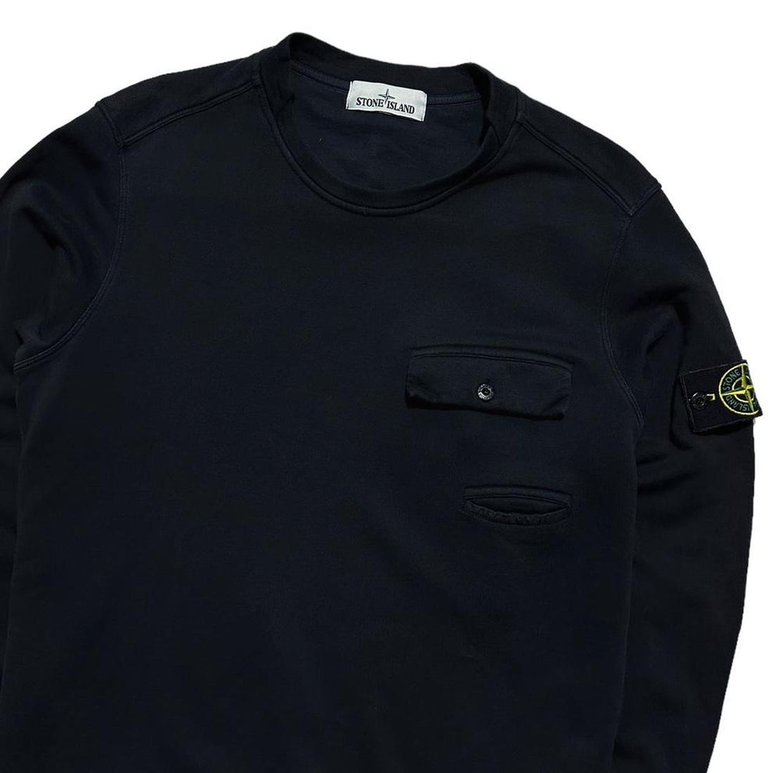 Stone Island Side Pocket Pullover Crewneck