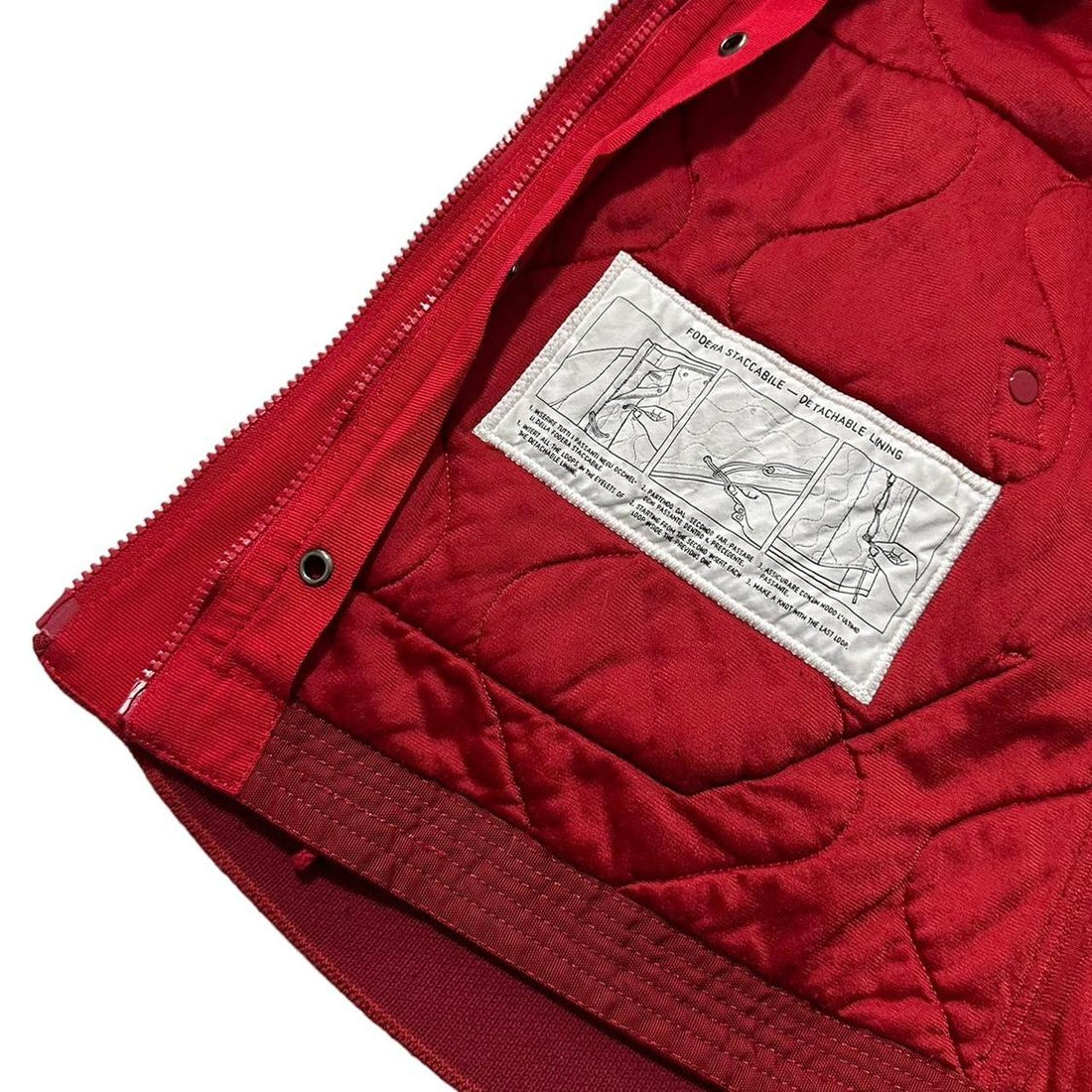 Stone Island Red Ghost Knit Jacket