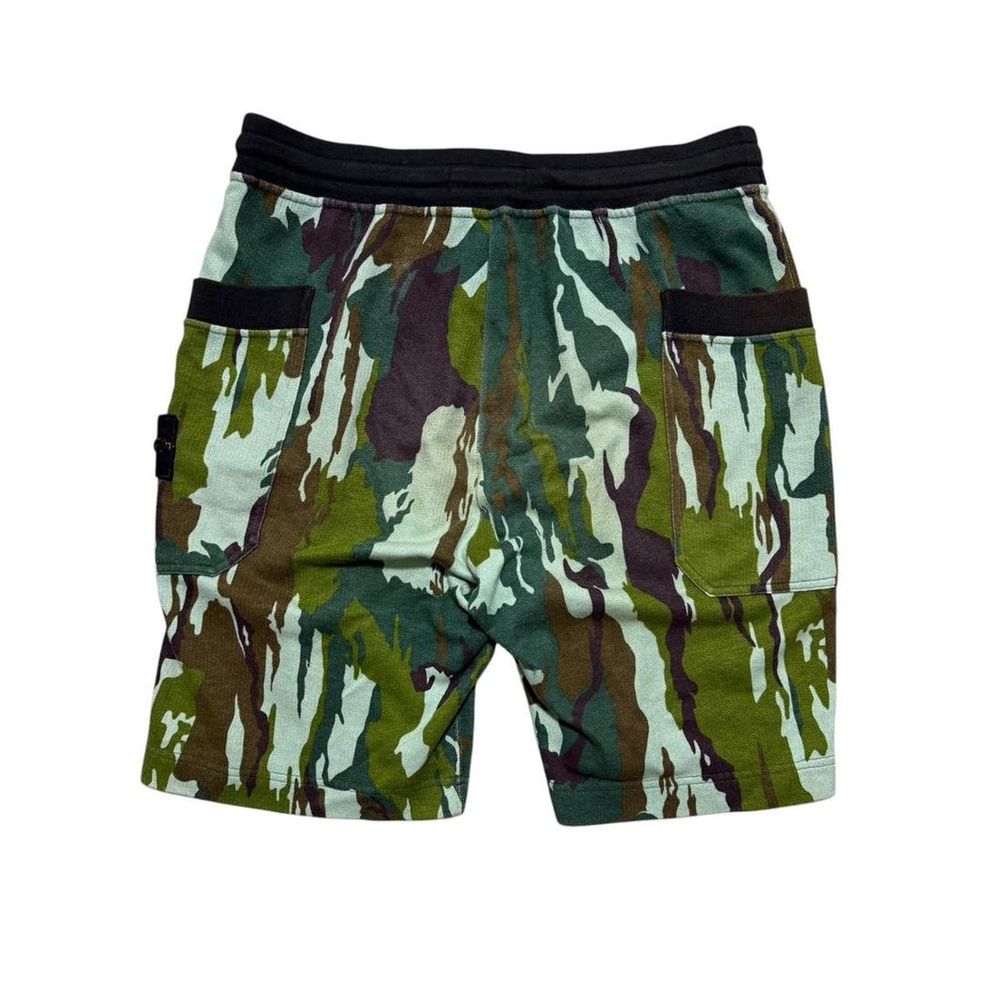 Stone Island Flowing Camo Cotton Shorts