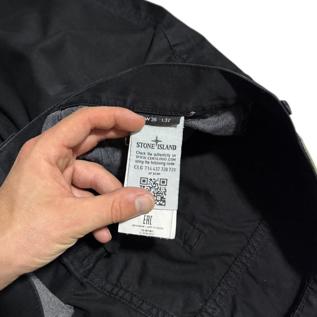 Stone Island Black Trousers