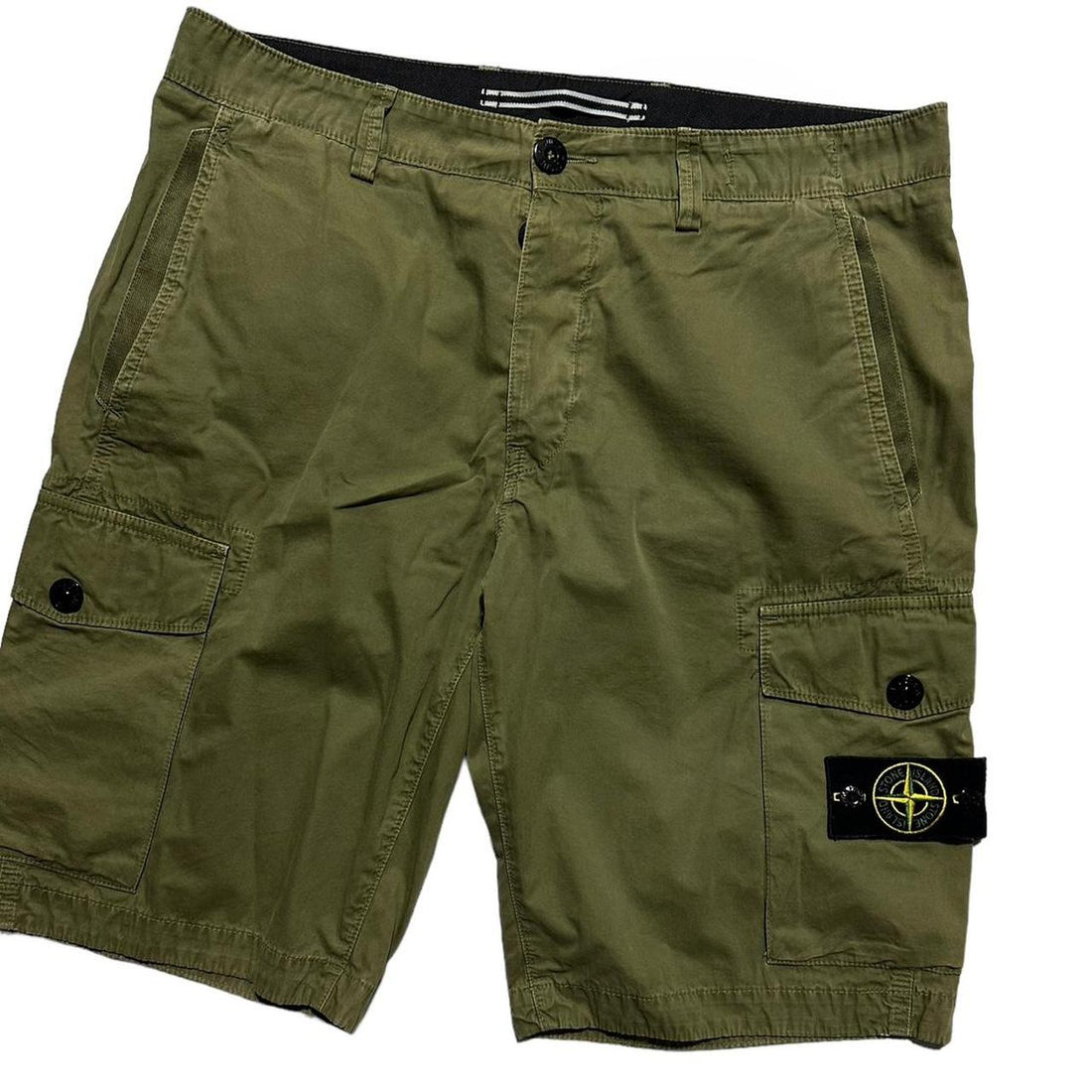 Stone Island Canvas Cargo Shorts