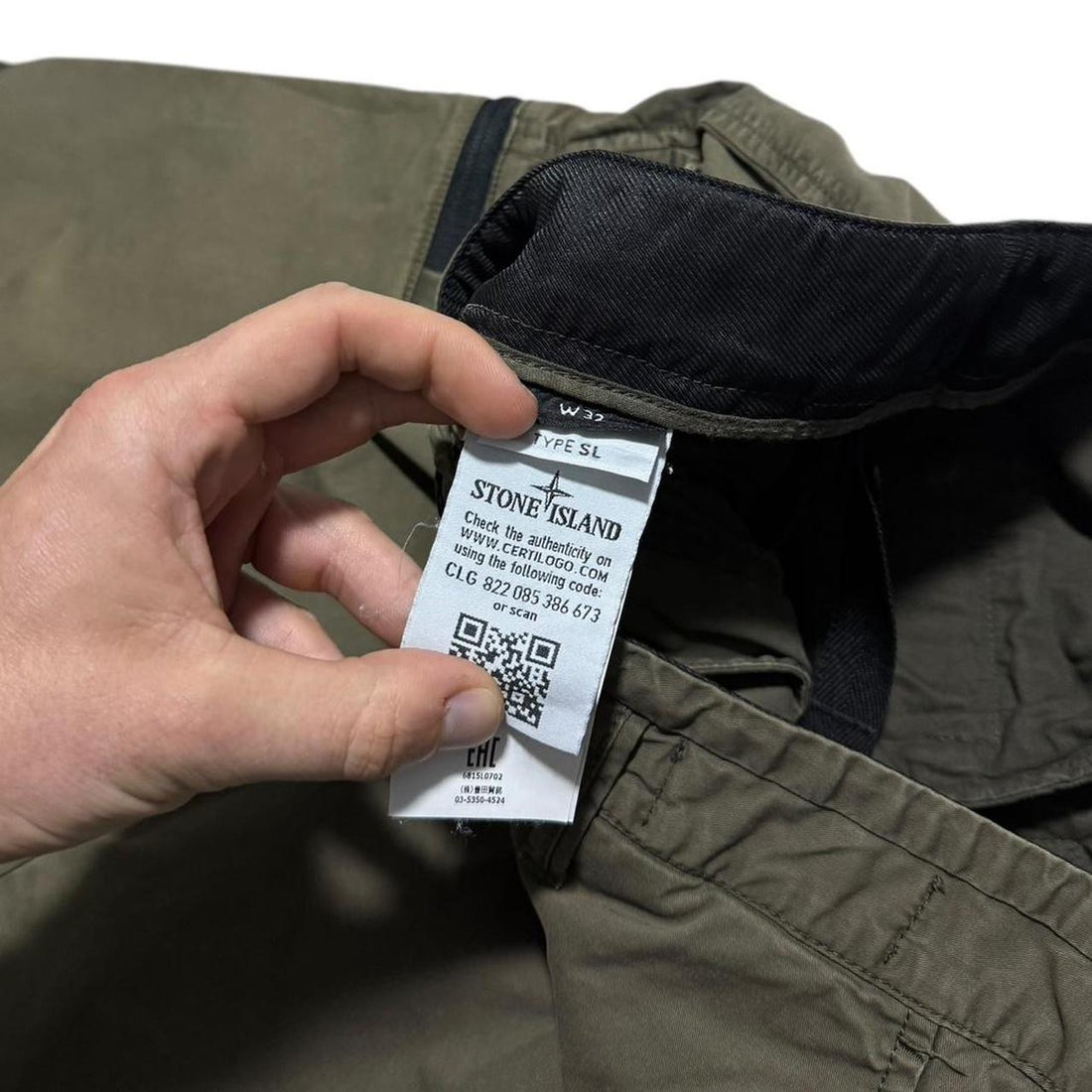 Stone Island Canvas Shorts