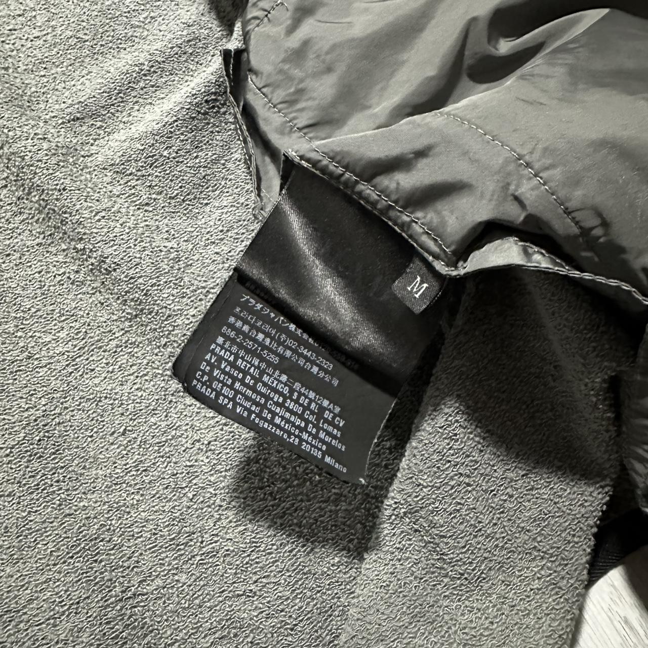 マット PRADA Nylon Zip Up Blouson Grey Prada Men's SGV563 Mat. 23E Sport Nylon Grey Jacket. Size L