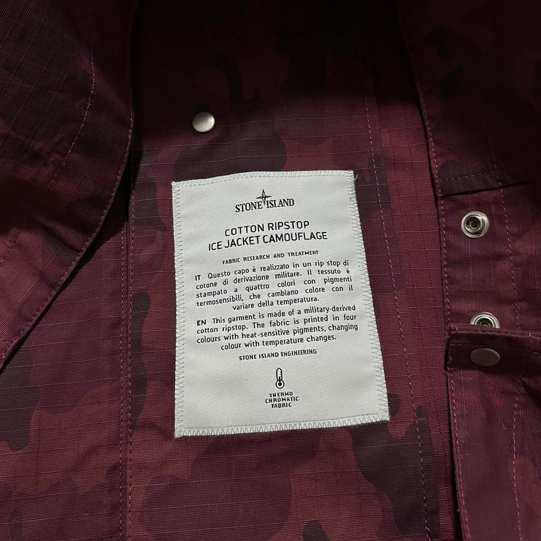 Stone Island Supreme Ice Camo Harrington Jacket