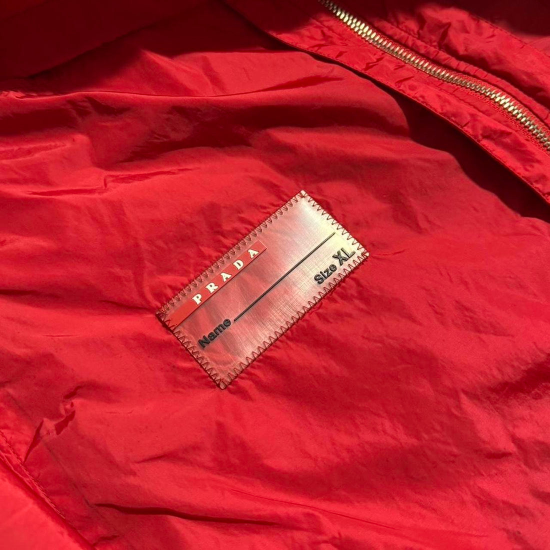 Prada Red Nylon Jacket