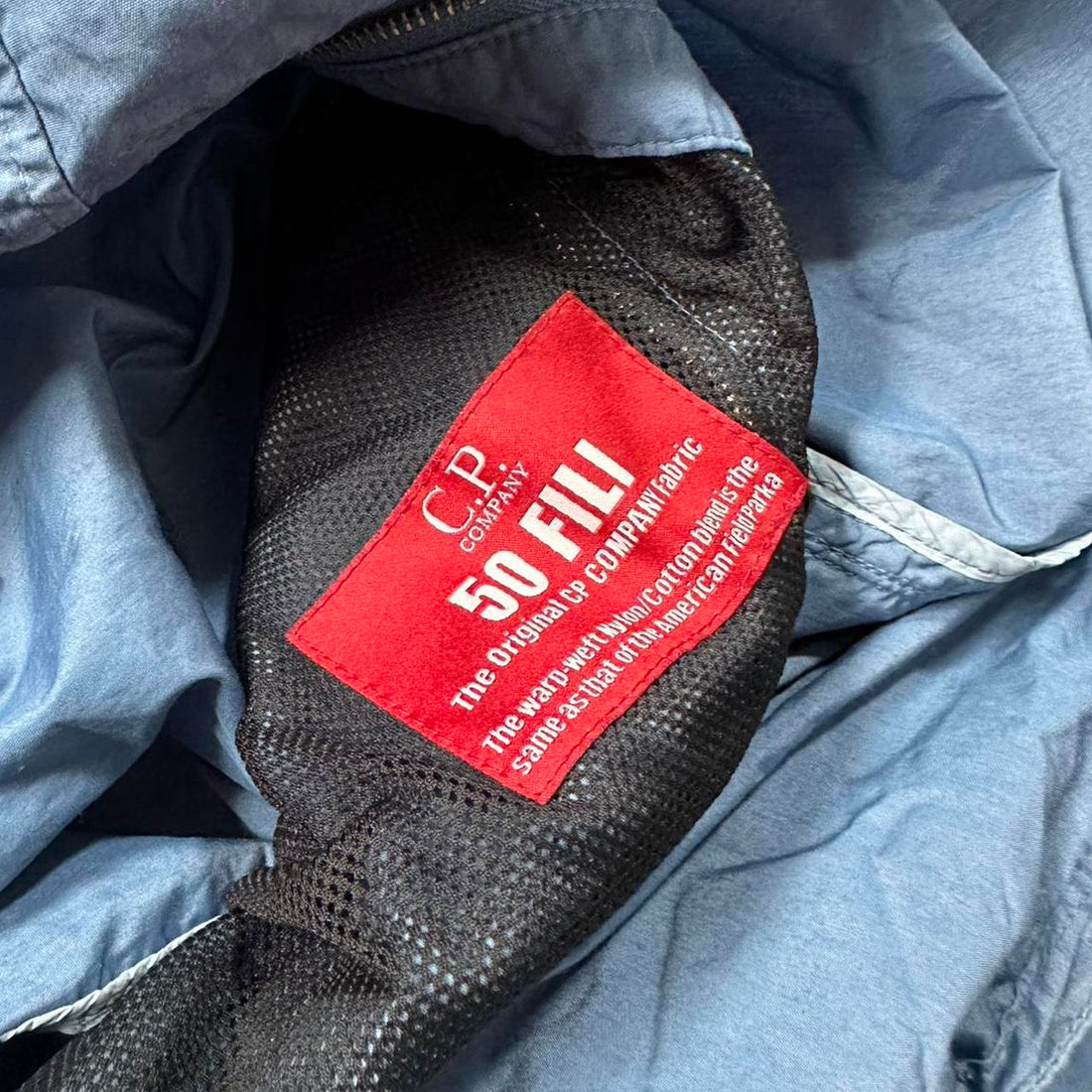 CP Company Blue 50 Fili Goggle Jacket