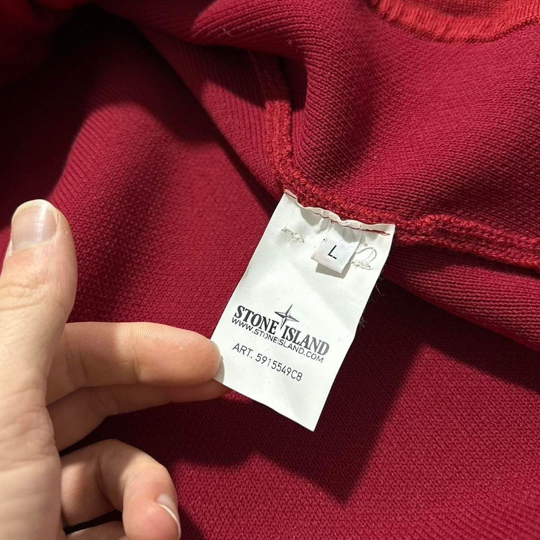 Stone Island Red Ghost Knit Jacket