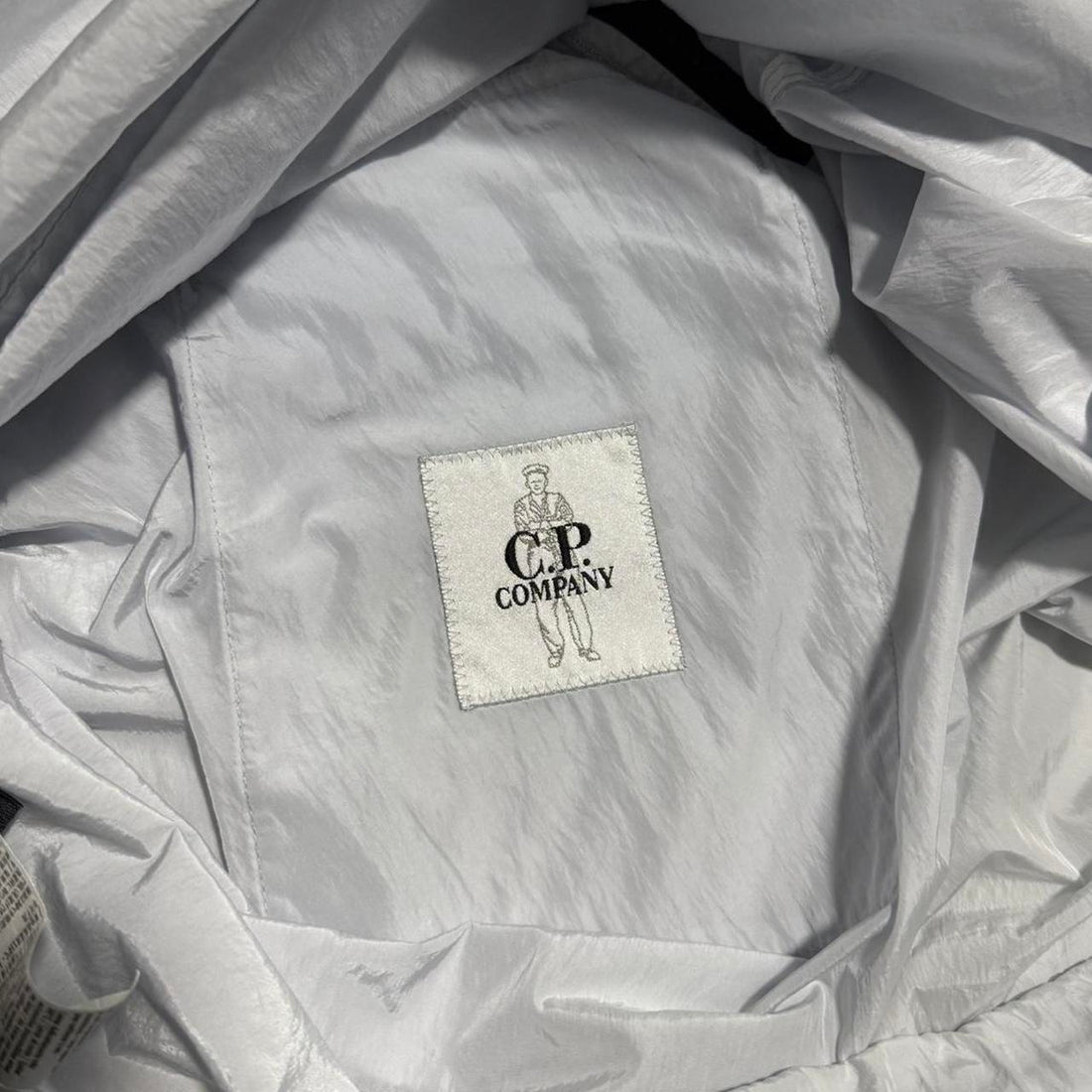 CP Company Ice Blue Nylon Zip Pullover Jacket