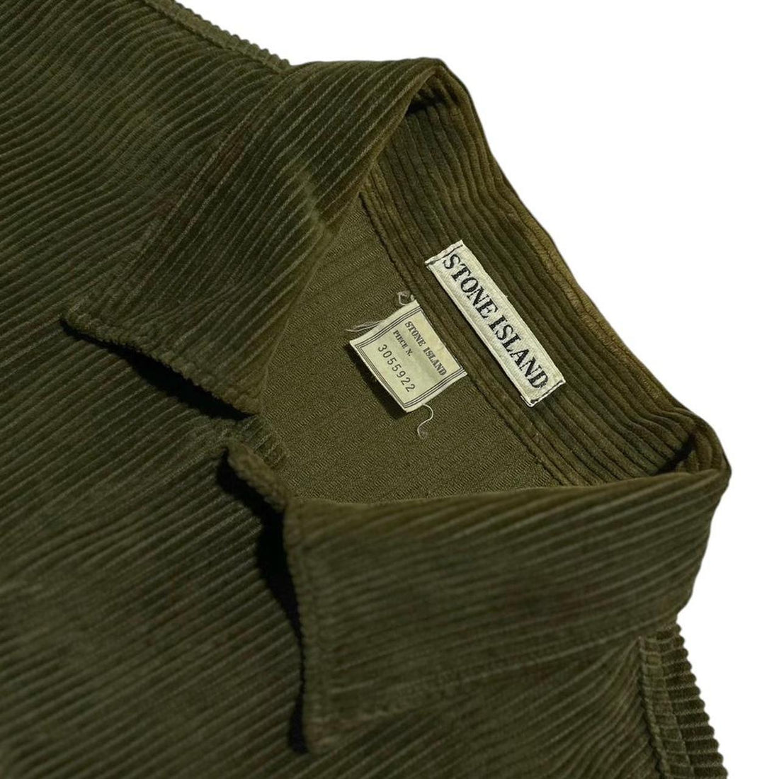 Stone Island Forest Green Heavy Corduroy Shirt