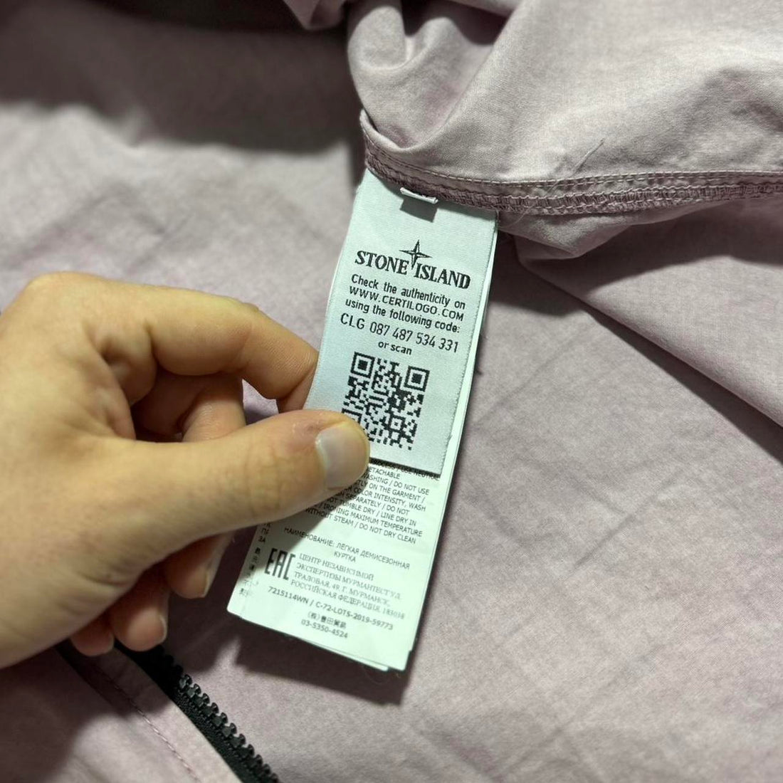 Stone Island Pink Canvas Overshirt