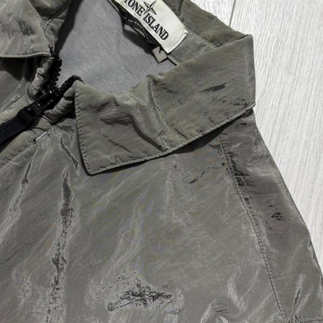 Stone Island Grey Nylon Metal Overshirt