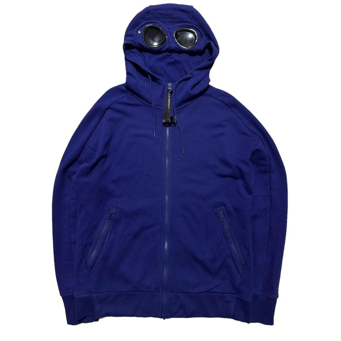 CP Company Royal Blue Full Zip Goggle Hoodie