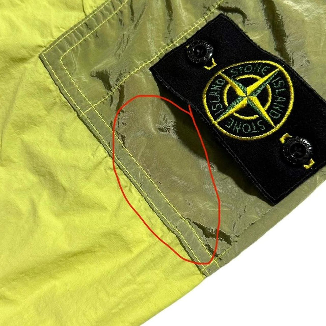 Stone Island Green Nylon Ripstop Bottoms