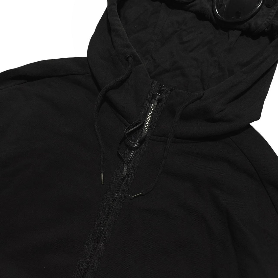 CP Company Black Full Zip Goggle Hoodie