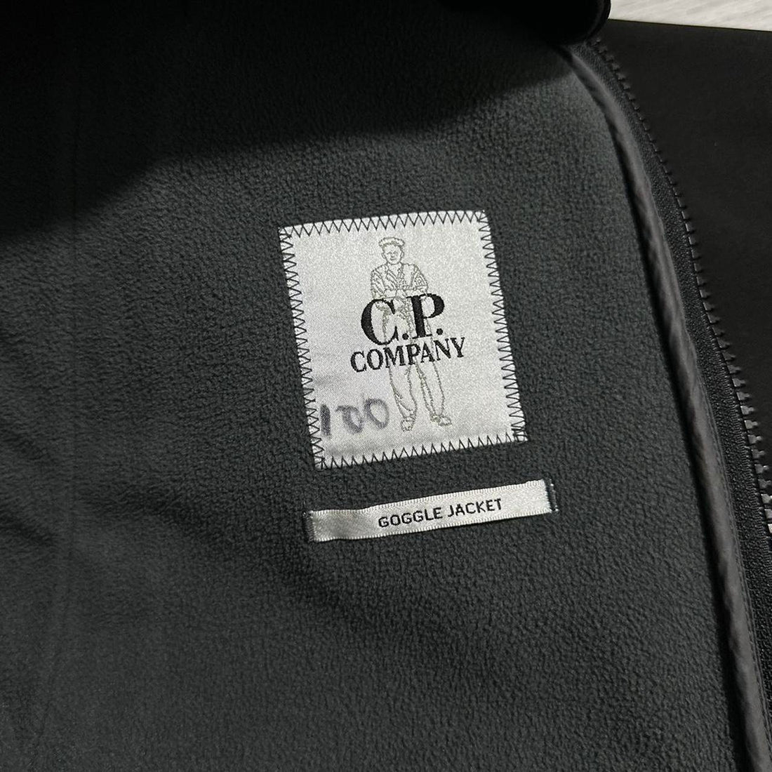 CP Company Black Soft Shell Goggle Jacket