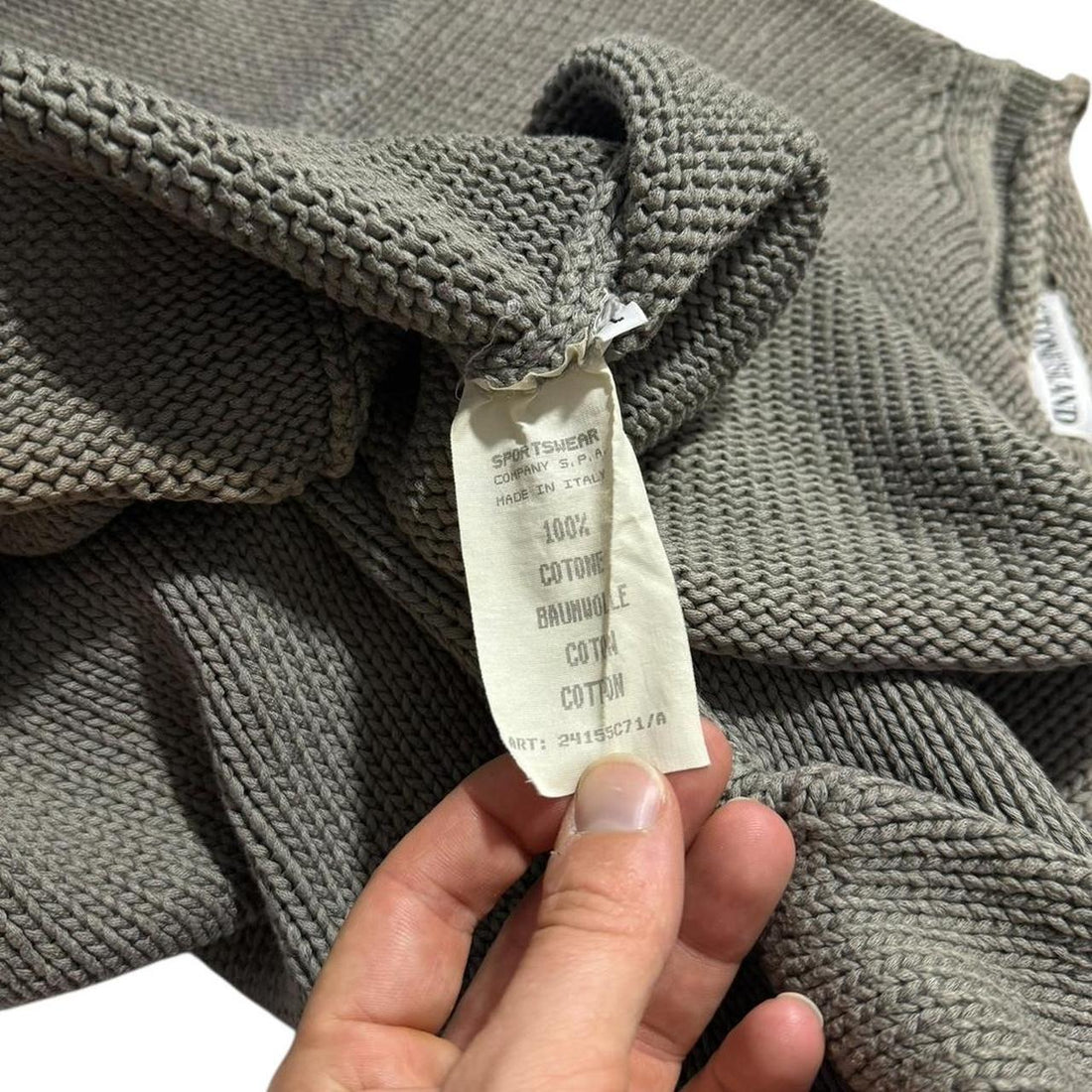 Stone Island 1996 Heavy Knit Pullover