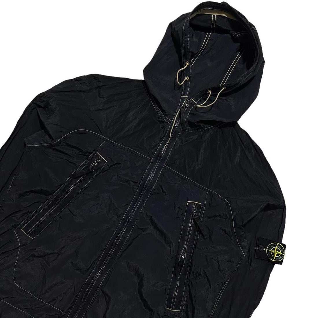 Stone Island Black & gold stich Nylon Jacket