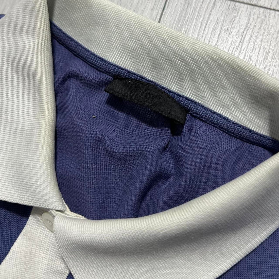 Prada Blue Polo Top