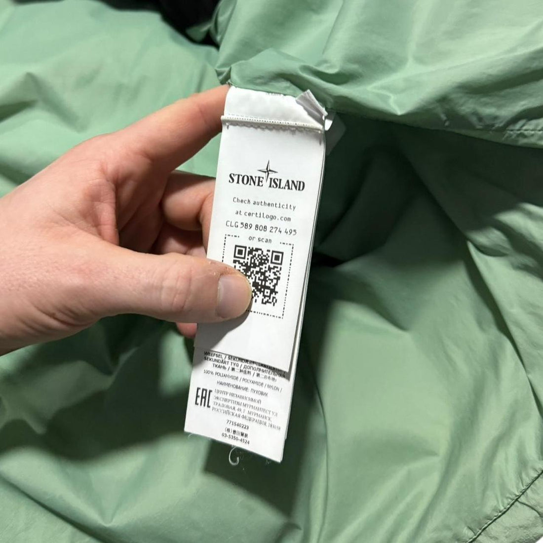 Stone Island Garment Dyed Down Crinkle Reps Jacket
