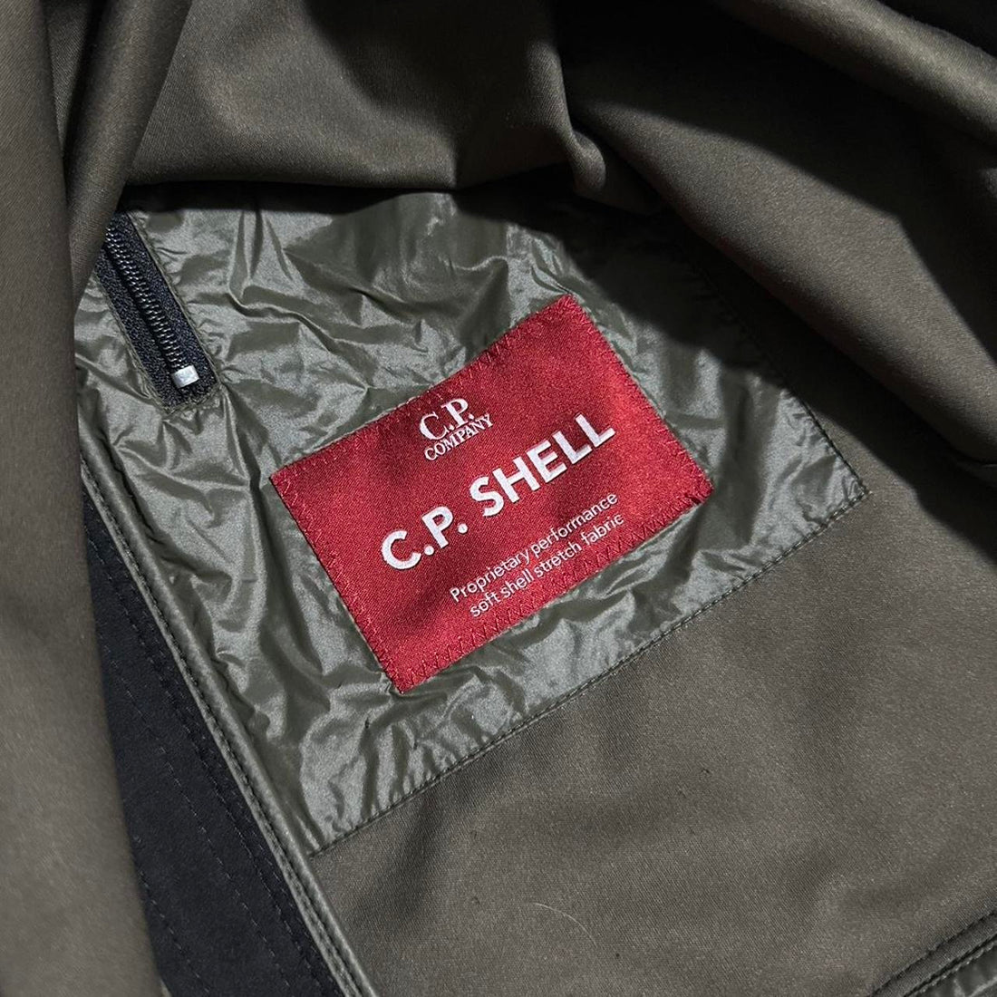 CP Company Black Soft Shell Goggle Jacket