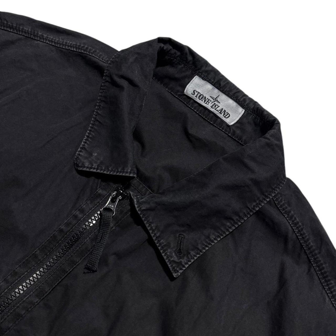 Stone Island Black Canvas Overshirt