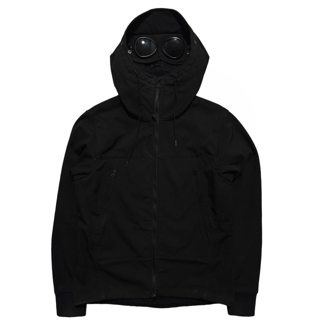 CP Company Black Soft Shell Goggle Jacket