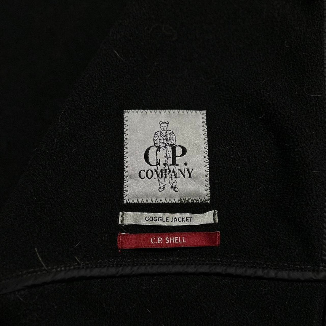 CP Company Khaki Soft Shell Goggle Jacket