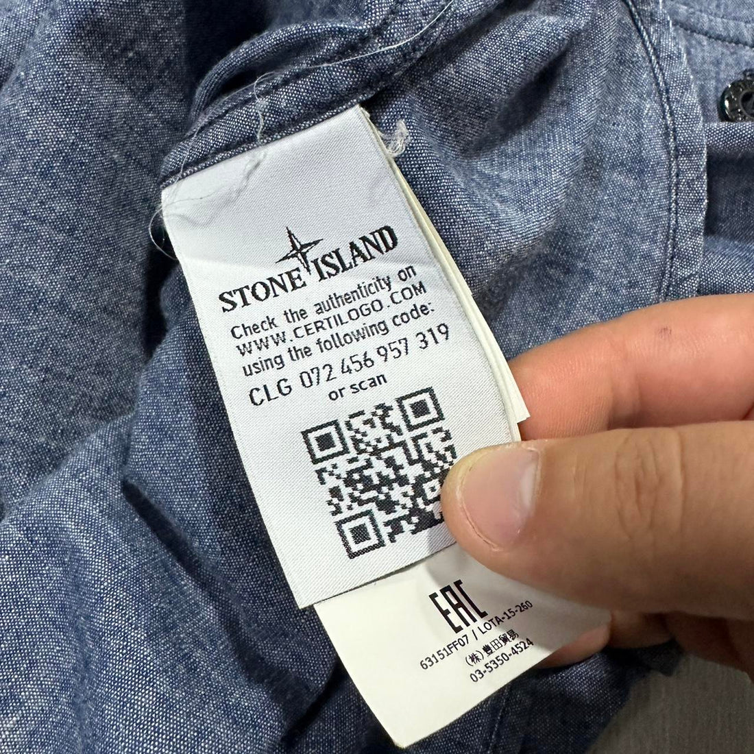 Stone Island Denim Chambray Shirt