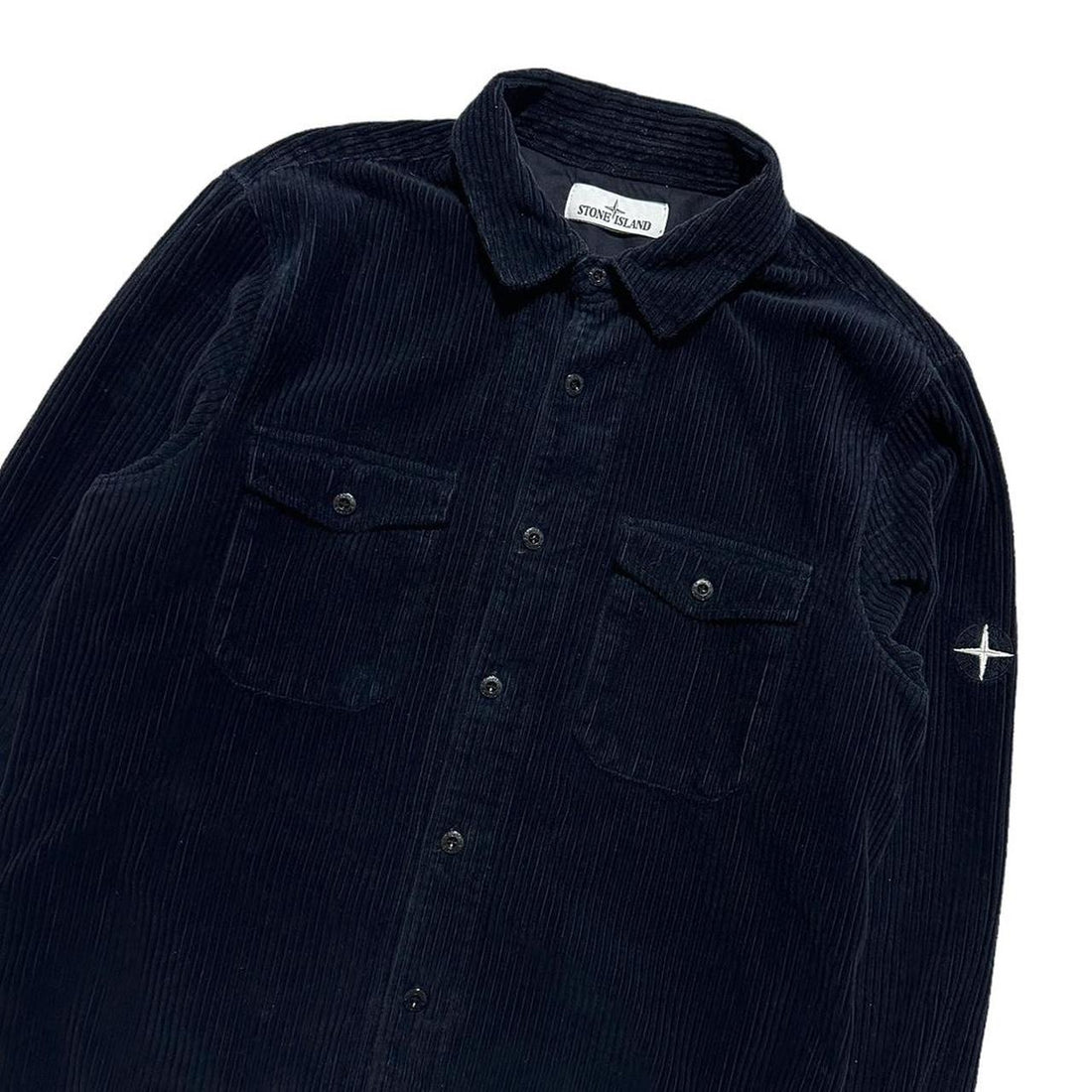 Stone Island Navy Heavy Corduroy Shirt