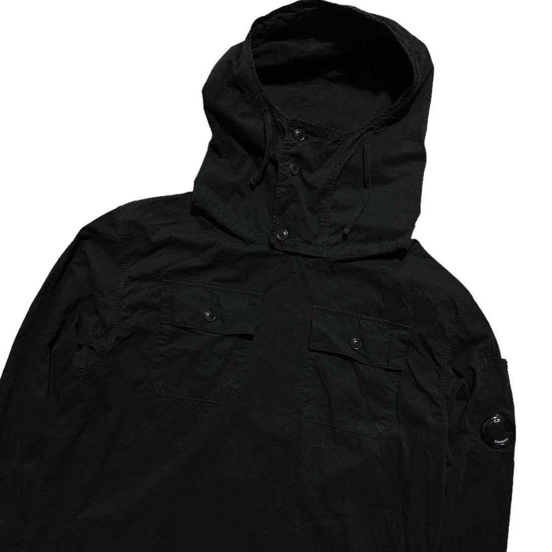 Cp Company Black Hooded Overshirt