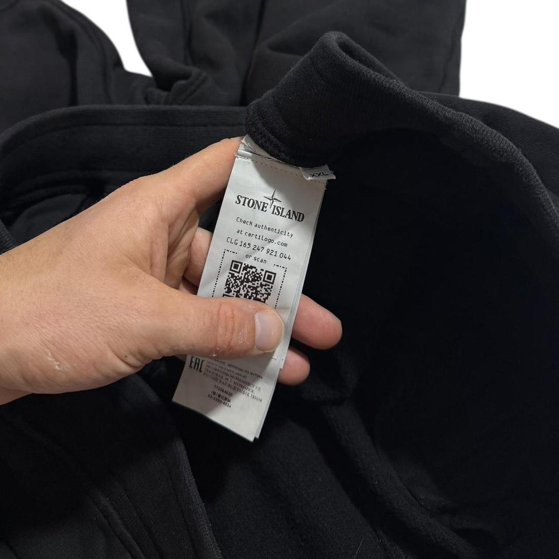 Stone Island Black Cotton Shorts